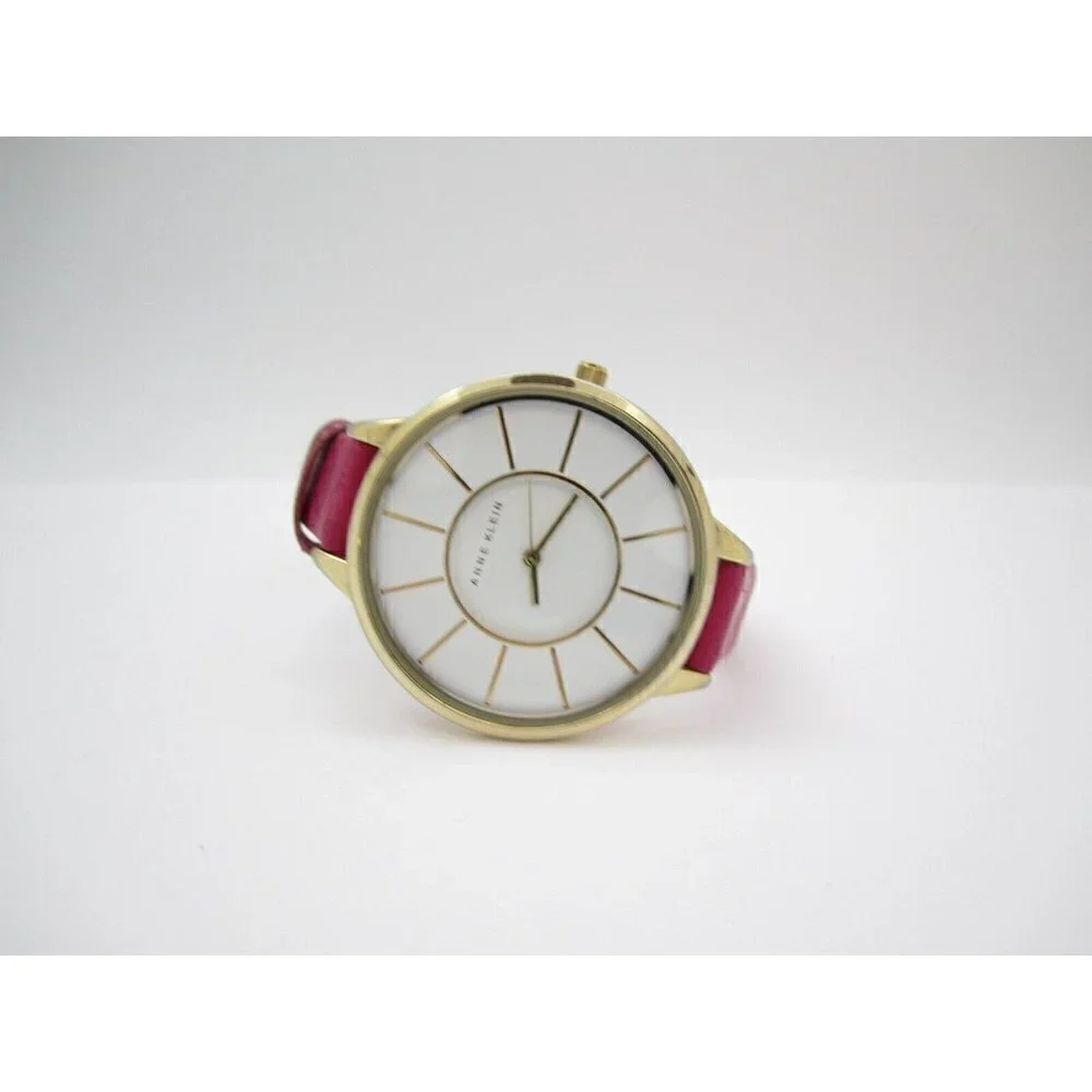 Women Anne Klein‎ Quartz WR Analog 40mm Dial Causal Round Watch (G64)